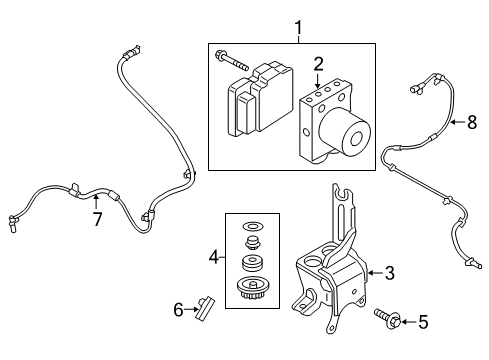 2021 Ford Expedition ABS Components Diagram 2