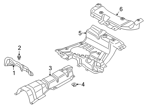 2020 Ford Transit Connect Heat Shields Diagram 1