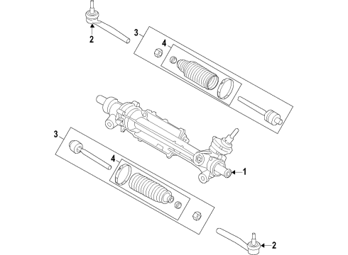 2020 Ford Ranger Steering Column & Wheel, Steering Gear & Linkage Diagram 4