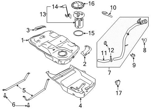 1985 Mercury Lynx Heat Shield Diagram for HG9Z-9A031-A