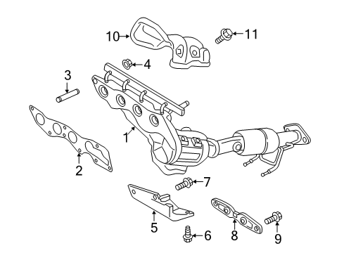 2020 Ford SSV Plug-In Hybrid Exhaust Manifold Diagram