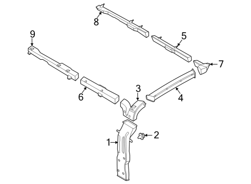 2020 Ford Transit 250 Ducts & Louver Diagram 4
