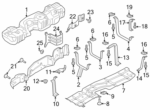 2024 Ford F-250 Super Duty Fuel System Components Diagram 6