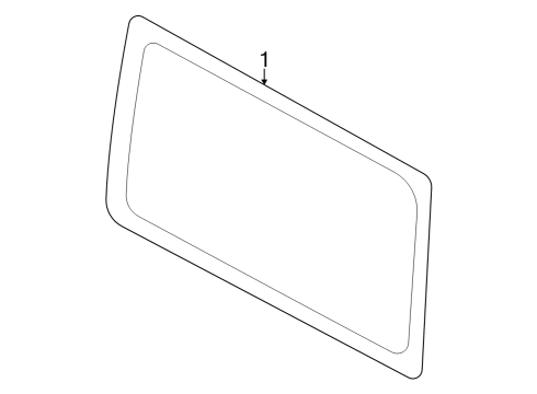 2023 Ford Bronco Glass & Hardware - Quarter Panel Diagram 3