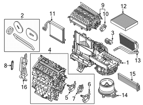 2022 Ford Maverick Automatic Temperature Controls Diagram 1