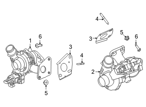 2023 Ford Bronco Turbocharger & Components Diagram 2
