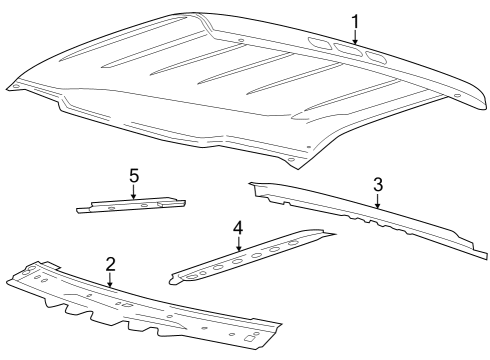 2022 Ford F-150 Roof & Components Diagram 4