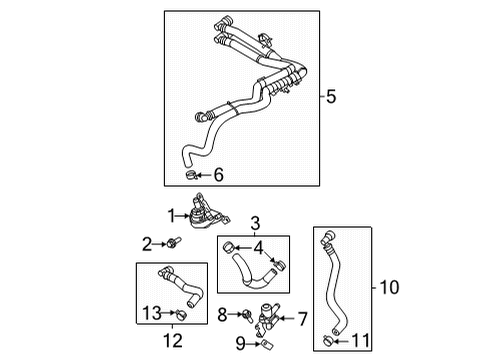 2022 Ford F-150 Heater Core & Control Valve Diagram 6