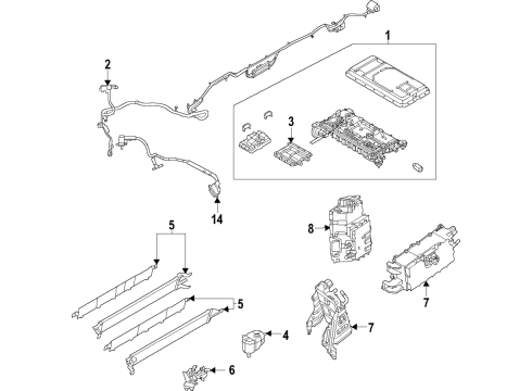2023 Ford F-150 Hybrid Components, Battery, Cooling System Diagram