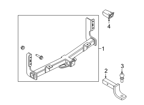 2020 Ford F-150 Trailer Hitch Components Diagram