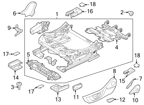 SPRING - SEAT CUSHION Diagram for JU5Z-9663120-A
