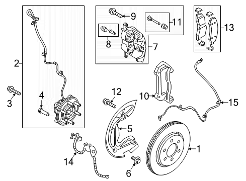 2022 Ford Expedition Brake Components Diagram 2