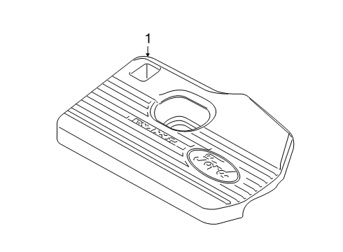 2022 Ford Edge Engine Appearance Cover Diagram 2