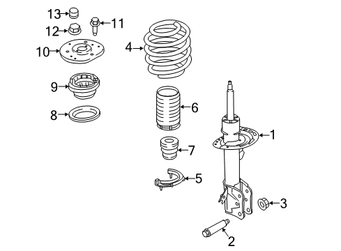 2022 Ford Edge Struts & Components - Front Diagram