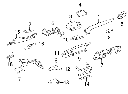 2022 Ford Explorer BOLSTER - INSTRUMENT PANEL Diagram for LB5Z-7804339-AA