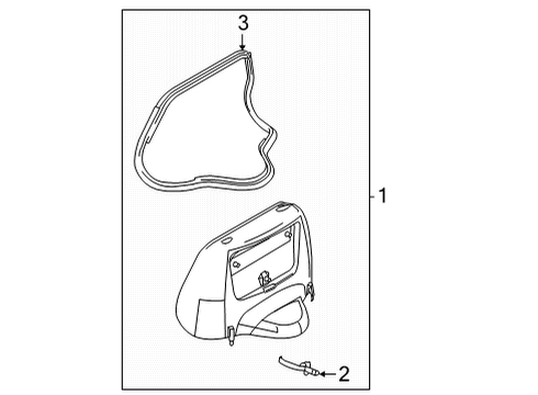 2022 Ford E-350/E-350 Super Duty Engine Cover & Components Diagram 3