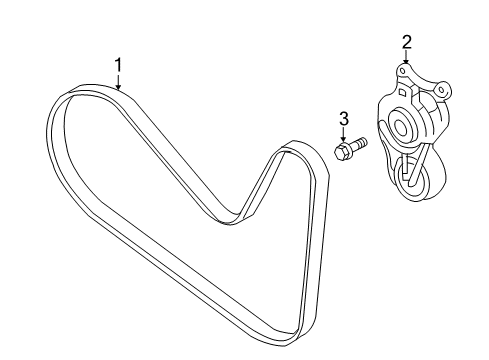 2020 Lincoln Continental Belts & Pulleys Diagram 3