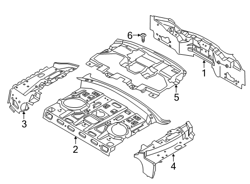2020 Ford SSV Plug-In Hybrid Rear Body Diagram