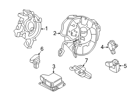 2020 Lincoln Nautilus Air Bag Components Diagram 2