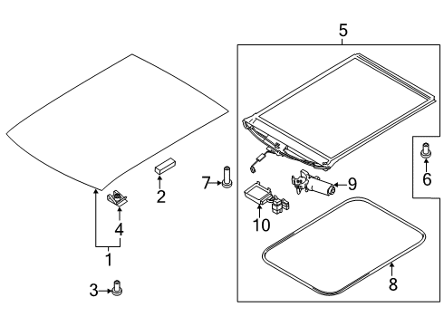 2022 Ford Transit Connect Sunroof Diagram 2