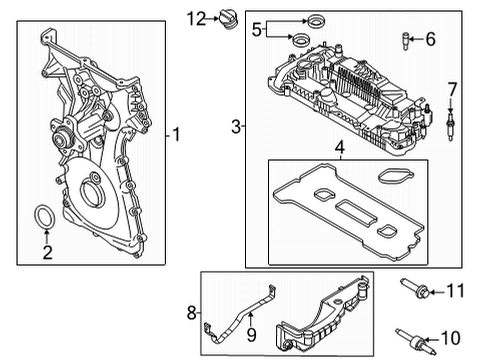2023 Ford Bronco Valve & Timing Covers Diagram 1