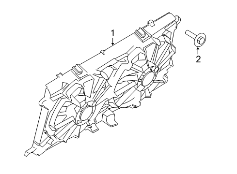 2020 Ford F-150 Cooling System, Radiator, Water Pump, Cooling Fan Diagram 1
