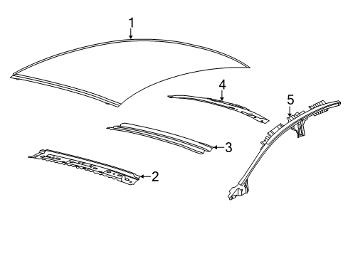 2020 Ford SSV Plug-In Hybrid Roof & Components Diagram 2