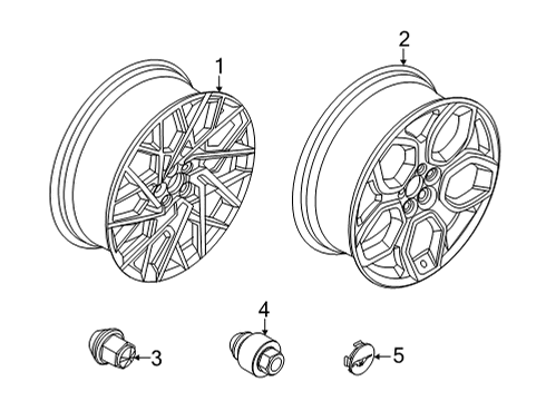 2022 Ford Mustang Mach-E Wheels Diagram 3