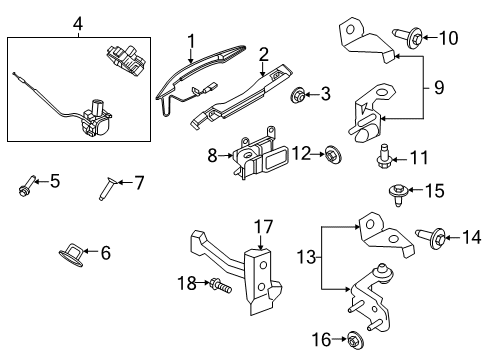 2021 Lincoln Aviator HANDLE ASY - DOOR - OUTER Diagram for LC5Z-5426604-AKPTM