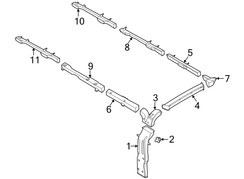 2020 Ford Transit 250 Ducts & Louver Diagram 6