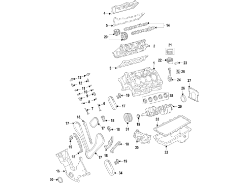 2023 Ford F-150 COVER - CYLINDER FRONT Diagram for NR7Z-6019-A