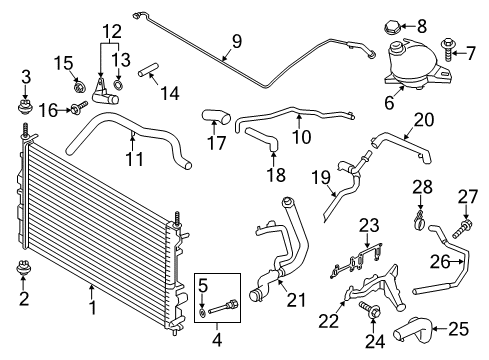 2022 Ford Expedition INSULATOR - RUBBER Diagram for 1S7Z-8125-E