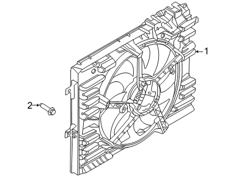 2021 Ford Mustang Cooling System, Radiator, Water Pump, Cooling Fan Diagram 3