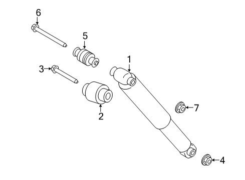 2022 Ford Transit 350 Shocks & Components - Rear Diagram