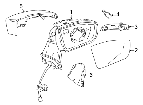 2020 Ford EcoSport Mirrors Diagram