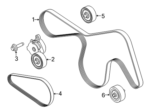 thumbnail image 2 of Belt Tensioner With Pulley For Ford F-150 2011-2014 V8 5.0L - Replaces BL3Z6A228A 2 of 5
