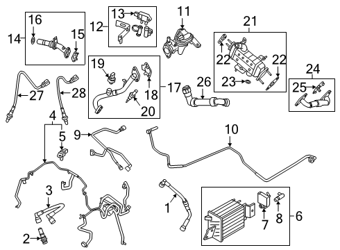 1983 Ford Ranger SENDER ASY Diagram for JL3Z-12A648-B