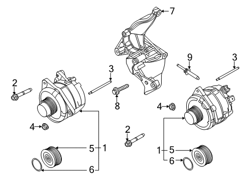 2021 Ford Transit BRACKET Diagram for LK4Z-10A313-A