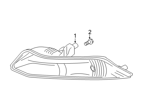2021 Ford Mustang Park Lamps Diagram 1