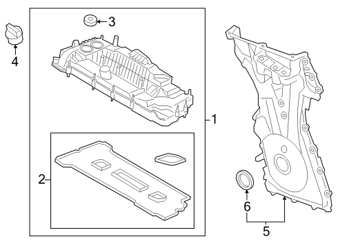 2023 Ford Escape Valve & Timing Covers Diagram 2