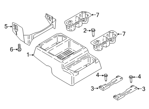 2022 Ford Expedition Console Diagram 4