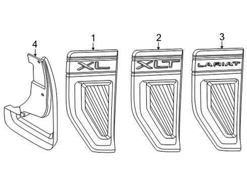 2022 Ford Maverick EMBLEM Diagram for NZ6Z-9942528-C