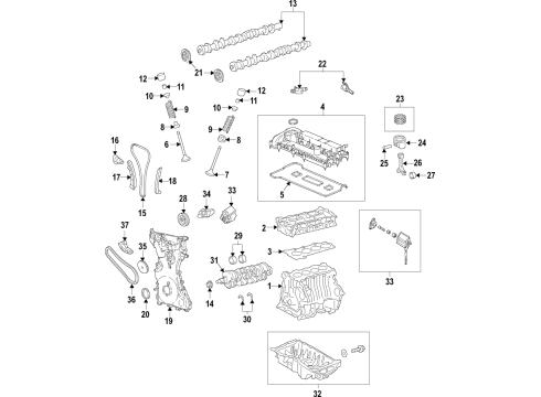 2022 Ford EcoSport Engine Parts, Mounts, Cylinder Head & Valves, Camshaft & Timing, Oil Pan, Oil Pump, Crankshaft & Bearings, Pistons, Rings & Bearings, Variable Valve Timing Diagram 2