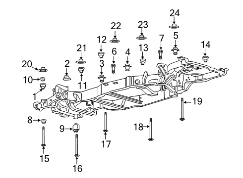 2023 Ford Expedition Frame & Components Diagram 1