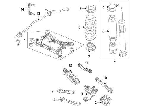 2021 Ford Mustang Mach-E BRACKET AND LEVER ASY Diagram for LJ9Z-5A967-A