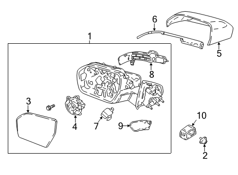 2020 Lincoln Navigator Mirrors Diagram 2