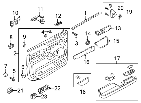 2022 Lincoln Navigator Front Door Diagram 2