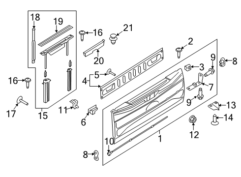 1984 Lincoln Mark VII STEP ASY - REAR Diagram for HC3Z-99402A48-C
