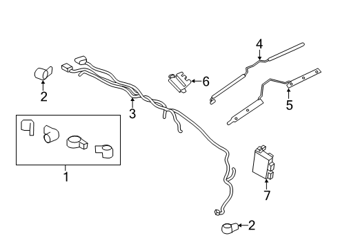 2022 Ford Edge Electrical Components - Rear Bumper Diagram