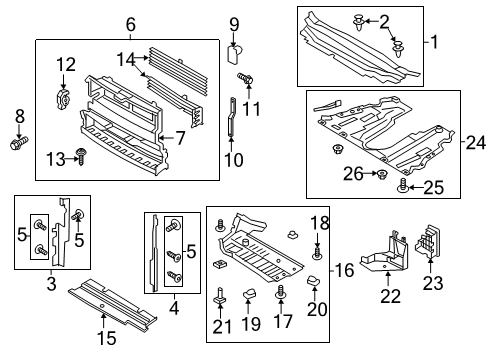 1985 Mercury Lynx Shutter Assembly - Radiator Control Diagram for HS7Z-8475-C